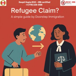 If you’re thinking about making a refugee claim in Canada, understanding the basics can make everything feel a little less overwhelming.
This carousel walks you through the essentials—who’s eligible, what documents you need, how the process works, and how long it usually takes.
Clear, simple, no legal jargon.At Doorstep Immigration, we’re here to help you navigate every step with confidence and care.Don’t wait until it’s too late. Get professional guidance from Deepti Gupta, RCIC-IRB, and secure your claim before the rules change.📍 8120, 128 ST SUITE 212, Surrey, BC, V3W 1R1
📲 Call: +1 (778) 228-3109
💬 WhatsApp: +1 (778) 228-3109
🌐 https://doorstepimmigration.ca/
💼 Doorstep Immigration – Trusted. Compassionate. Experienced.#DoorstepImmigration #RefugeeSupport #CanadaImmigration #HopeBeginsHere #NewStartCanada #ImmigrationConsultant #RCIC #CanadaRefugeeHelp #CanadianDream
