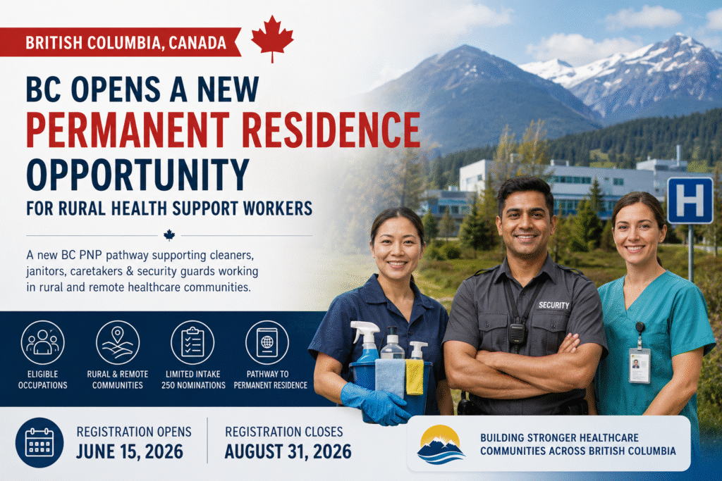 British Columbia Opens a New Permanent Residence Opportunity for Rural Health Support Workers